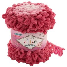 Пряжа для вязания Ализе Puffy Ombre Batik (100% микрополиэстер) 1х600г/55м цв.7418 Alize