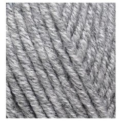 Пряжа для вязания Ализе Superlana midi (25% шерсть, 75% акрил) 5х100г/170м цв.801 серый жаспе Alize