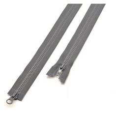Застежка-молния тракторная тип 5, двухзамковая, длина 75см, YKK, 4335819/75 (182 асфальтно-серый)