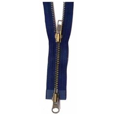 Застежка-молния тип 5, двухзамковая, длина 55см, YKK, 0593552/55 (058 темно-синий)