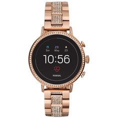 Умные часы FOSSIL Gen 4 Smartwatch Venture HR (stainless steel), rose gold crystals