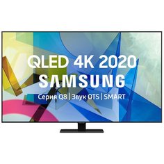 Телевизор QLED Samsung QE55Q87TAU 55" (2020), черненое серебро