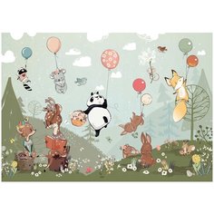 Фотообои ГРИН-ЛЮКС, флизелин эко, "Зоосад 390x275" Green Lux