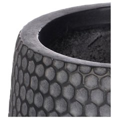 Кашпо Ханни Ваза с подставкой, файберстоун, черное, D32 H43 cm Idealist