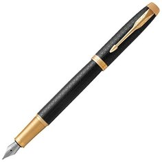 PARKER перьевая ручка IM Metal Premium F323, синий цвет чернил