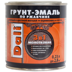 DALI по ржавчине 3-в-1 молотковая медный 0.23 л