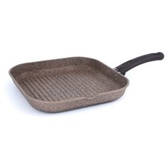 Сковорода-гриль TimA TVS art granit AТ-7128, 28x28 см, коричневый