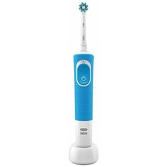Электрическая зубная щетка Oral-B Vitality 100 3D White, голубой