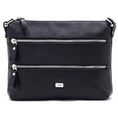 Сумка кросс-боди Solo, натуральная кожа, черный