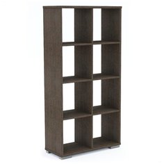 Стеллаж Мама Стильный 8 полок, материал: ЛДСП, ШxГxВ: 72х30х143 см, венге Mama