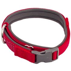 Ошейник КАСКАД Premium 15 мм 26-40 см красный