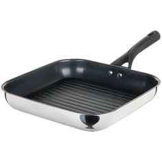 Сковорода-гриль Pyrex Grill Expert Touch ET28BHX/E004, 28х28 см, стальной