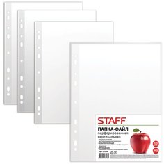 STAFF Папка-файл вертикальная А3, 50 шт., 35 мкм прозрачный