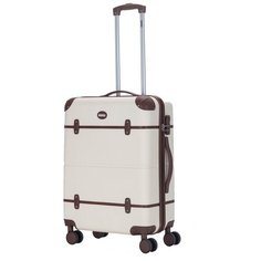 Чемодан PROFFI Tour Vintage M, бежевый