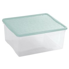 Econova Ящик универсальный Bubble boom 40х33х17 см прозрачный/мятный