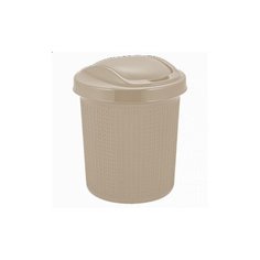 Контейнер для мусора "Ajur", 12 л, цвет: айвори Svip