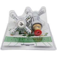 РЕМКОМПЛЕКТ ДЛЯ СМЕСИТЕЛЕЙ ИМП. 1/2" МЕТАЛЛ, МАХОВИК КРЕСТ (1/40) "ПРОФСАН"