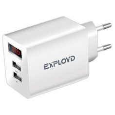 Зарядное устройство для телефона 2USB 3.4A Exployd Sonder EX-Z-791 White