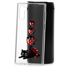 Чехол на Samsung Galaxy Note 10 Kruche Print Котенок в чашке КruЧЕ