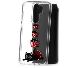 Чехол на Xiaomi Redmi Note 8 Pro Kruche Print Котенок в чашке КruЧЕ