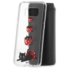 Чехол на Samsung Galaxy S8 Plus Kruche Print Котенок в чашке КruЧЕ