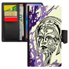 Чехол-книжка на смартфон Apple iPhone 7 Plus оригинальный дизайн Портрет женщины Woman Fleur Utaupia