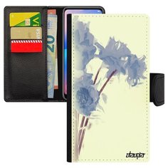 Чехол книжка на смартфон Samsung Galaxy S7 французский дизайн Цветы Акварель Природа Utaupia