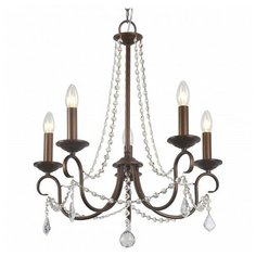 Подвесная люстра Escada, 5х40W, золото, размеры (мм)-550x920, плафон - неокрашенный