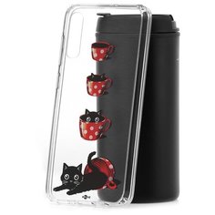 Чехол на Samsung Galaxy A70 2019 Kruche Print Котенок в чашке КruЧЕ