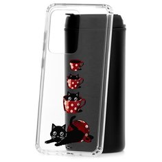 Чехол на Samsung Galaxy S20 Ultra Kruche Print Котенок в чашке КruЧЕ
