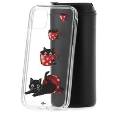 Чехол на iP 11 Kruche Print Котенок в чашке КruЧЕ