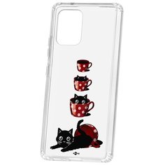 Чехол на Samsung Galaxy S10 Lite Kruche Print Котенок в чашке КruЧЕ