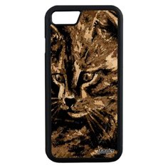 Чехол на смартфон Айфон 7 французский дизайн Котенок Бенгальский Cat Utaupia