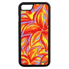 Чехол на смартфон Айфон 7 уникальный дизайн Цветочный узор Рисунок Акварель Utaupia