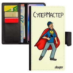 Чехол книжка на смартфон Samsung Galaxy S7 уникальный дизайн Супермастер Комикс Ремонт Utaupia