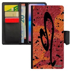 Чехол книжка на смартфон Samsung Galaxy A50 оригинальный дизайн Знак зодиака Планета Utaupia