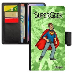 Чехол книжка на смартфон Самсунг Галакси S10Е французский дизайн Супергик Видеоигра Технарь Utaupia