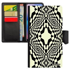 Чехол книжка на смартфон Самсунг Галакси A5 2017 оригинальный дизайн Иллюзия звезда Волна Узор Utaupia