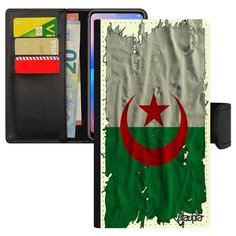 Чехол-книжка на смартфон iPhone 8 Plus, "Флаг Алжира на ткани" Страна Патриот Utaupia