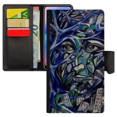 Чехол-книжка на смартфон Эпл Айфон 8 Плюс оригинальный дизайн Взгляд Абстракция Картина Utaupia