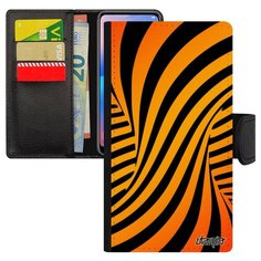 Чехол-книжка на смартфон Apple iPhone 8 французский дизайн Иллюзия торнадо Вихрь Кружение Utaupia