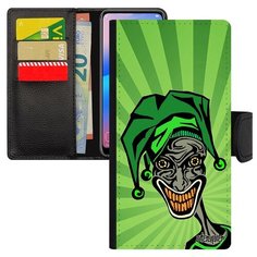 Чехол-книжка на смартфон Самсунг Галакси S7 Эйдж уникальный дизайн Джокер Шут Клоун Utaupia