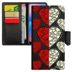 Чехол-книжка на смартфон P20 Pro, "Флаг Польши с сердцем" Любовь Туризм Utaupia