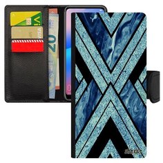 Чехол-книжка на смартфон Huawei P20 Pro уникальный дизайн Х-орнамент Типи Гранит Utaupia