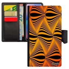 Чехол-книжка на смартфон Apple iPhone XR уникальный дизайн Иллюзия волны Узор Преломление Utaupia