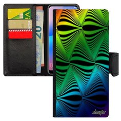 Чехол-книжка на смартфон Xiaomi Redmi 6a французский дизайн Иллюзия волны Преломление Utaupia