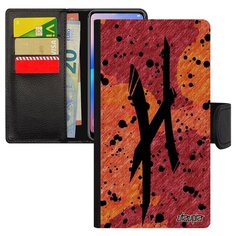 Чехол книжка на смартфон Apple iPhone XS оригинальный дизайн Знак зодиака Каллиграфия Utaupia