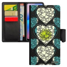 Чехол книжка на смартфон P20 Pro, "Флаг Аргентины с сердцем" Путешествие Государственный Utaupia