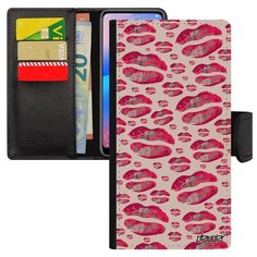 Чехол-книжка на смартфон P20 Lite, "Губы" Вкус Поцелуй Utaupia