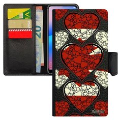 Чехол книжка на смартфон Huawei P20 Pro, "Флаг Канады с сердцем" Путешествие Патриот Utaupia